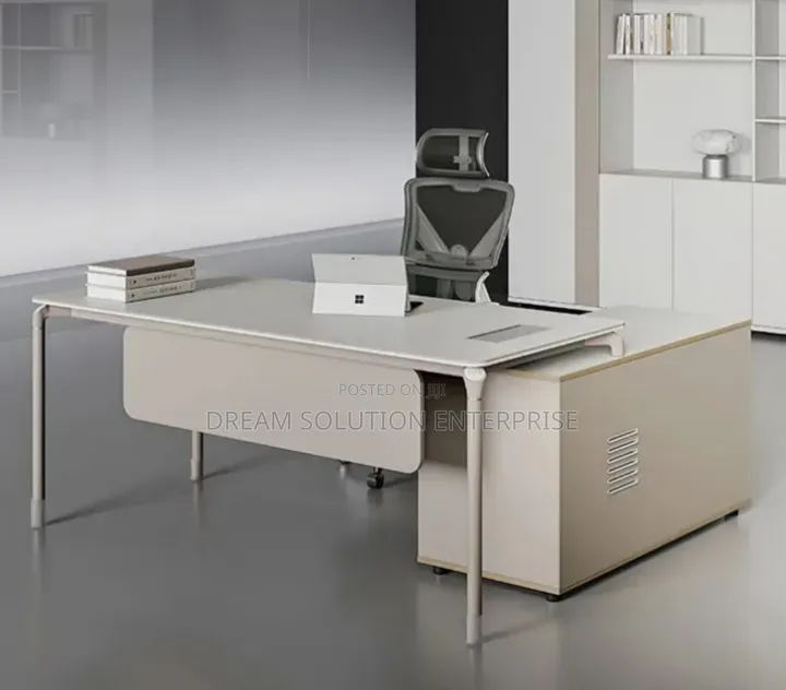 1.8 Meter White Office Table