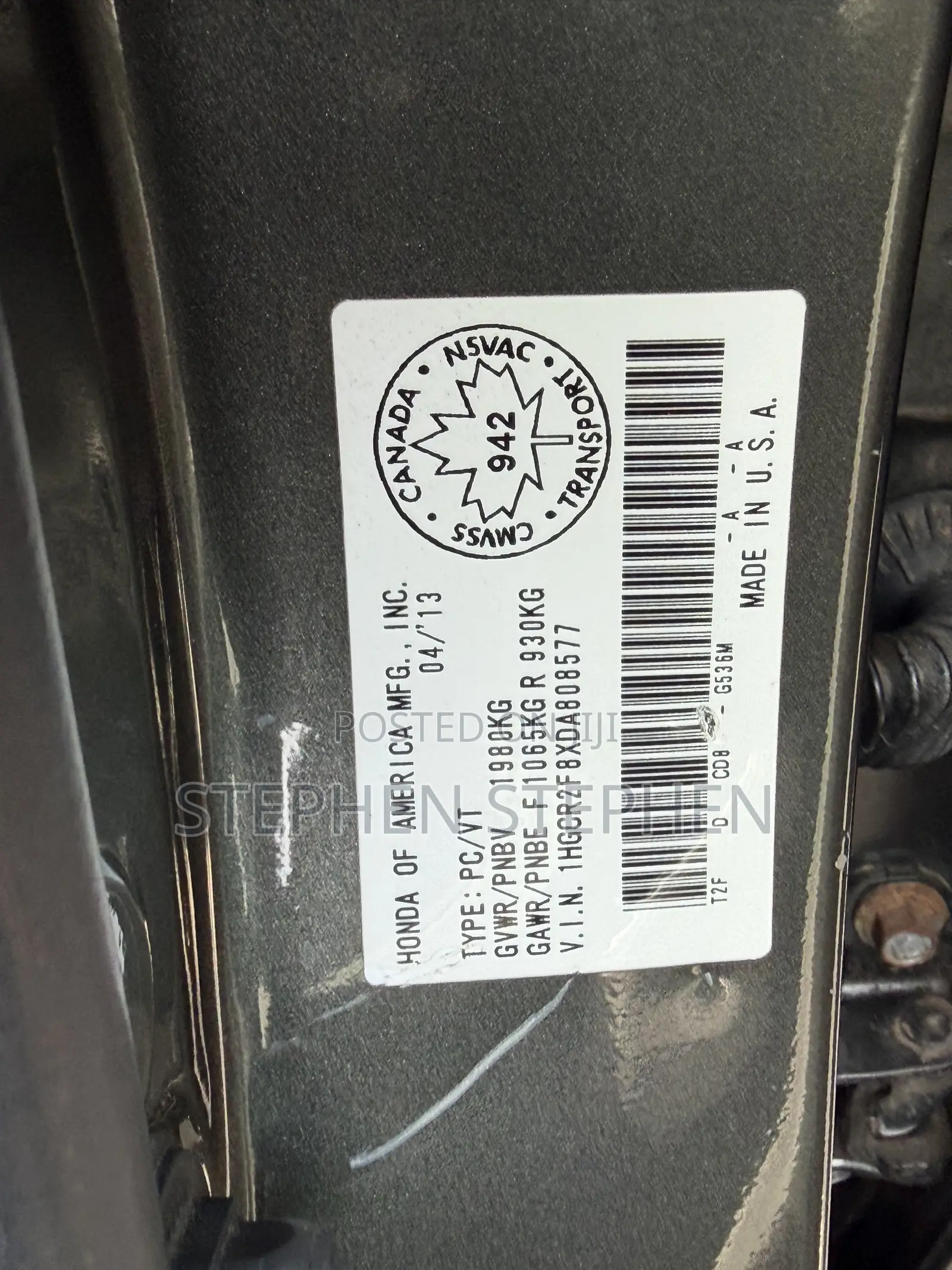 Honda Accord 2013 Gray