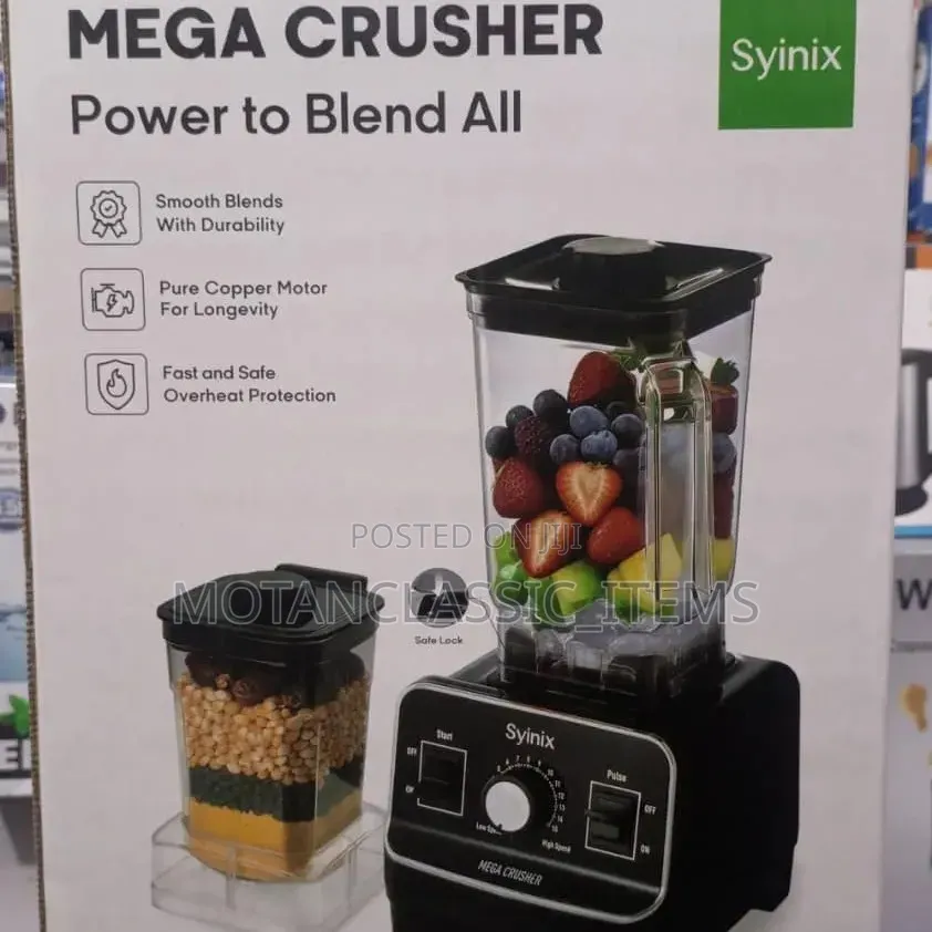 Syinix Mega Crush Blender (2 Cups, Powerful)