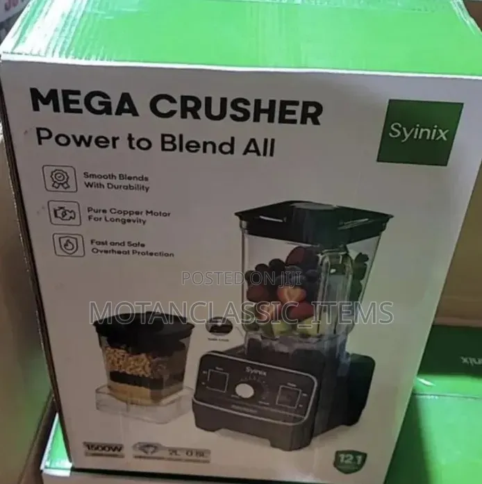 Syinix Mega Crush Blender (2 Cups, Powerful)