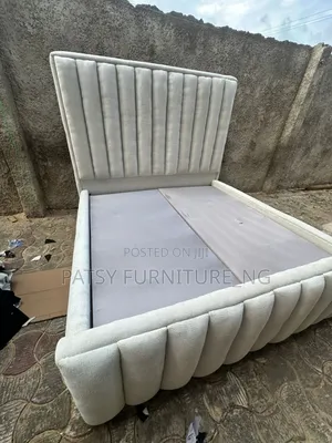 High Volume Padded Bedframe With Quality Fabric and Wound