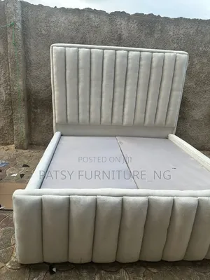 High Volume Padded Bedframe With Quality Fabric and Wound