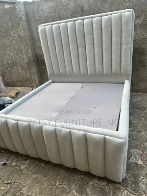 High Volume Padded Bedframe With Quality Fabric and Wound