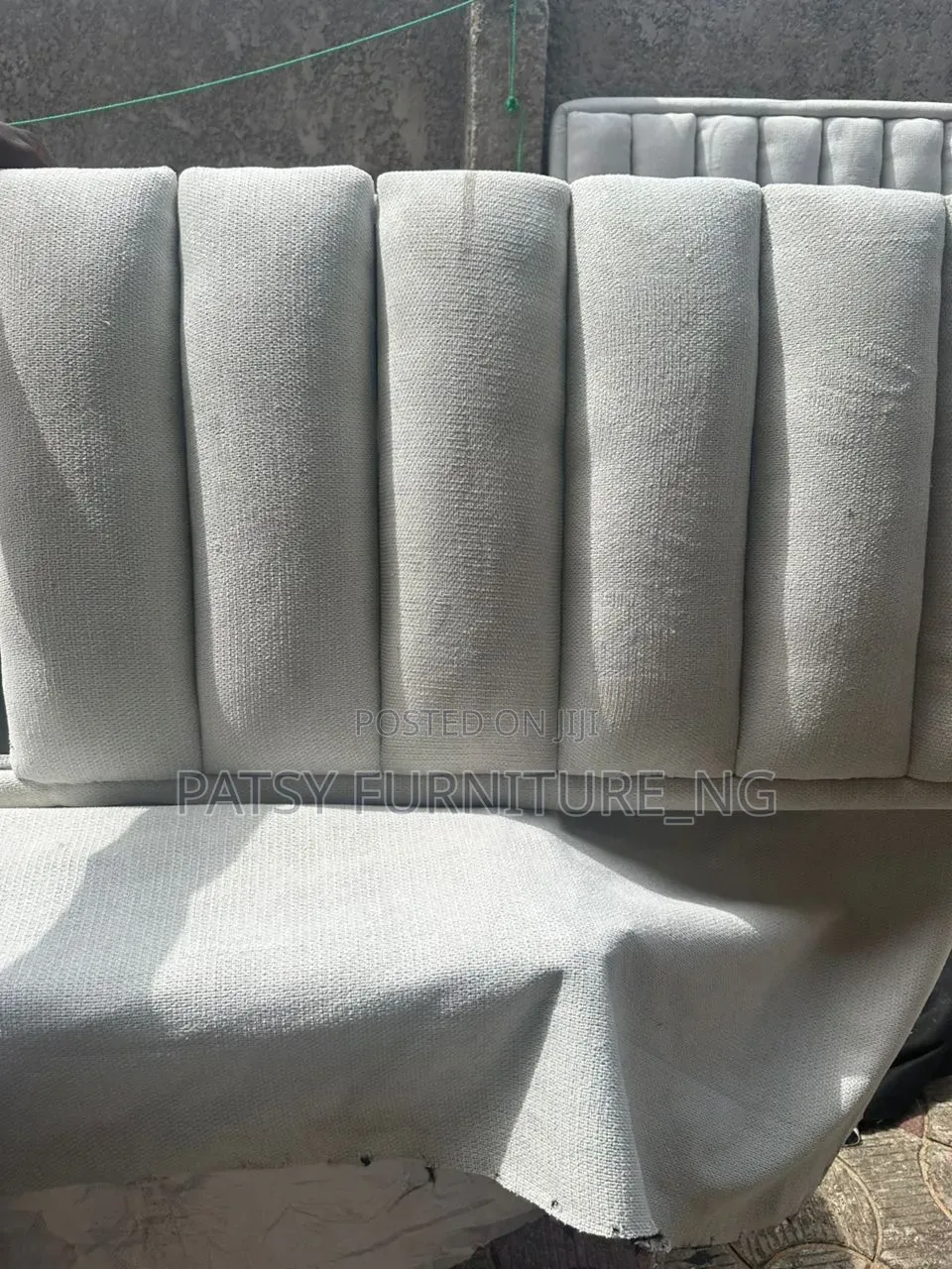 High Volume Padded Bedframe With Quality Fabric and Wound