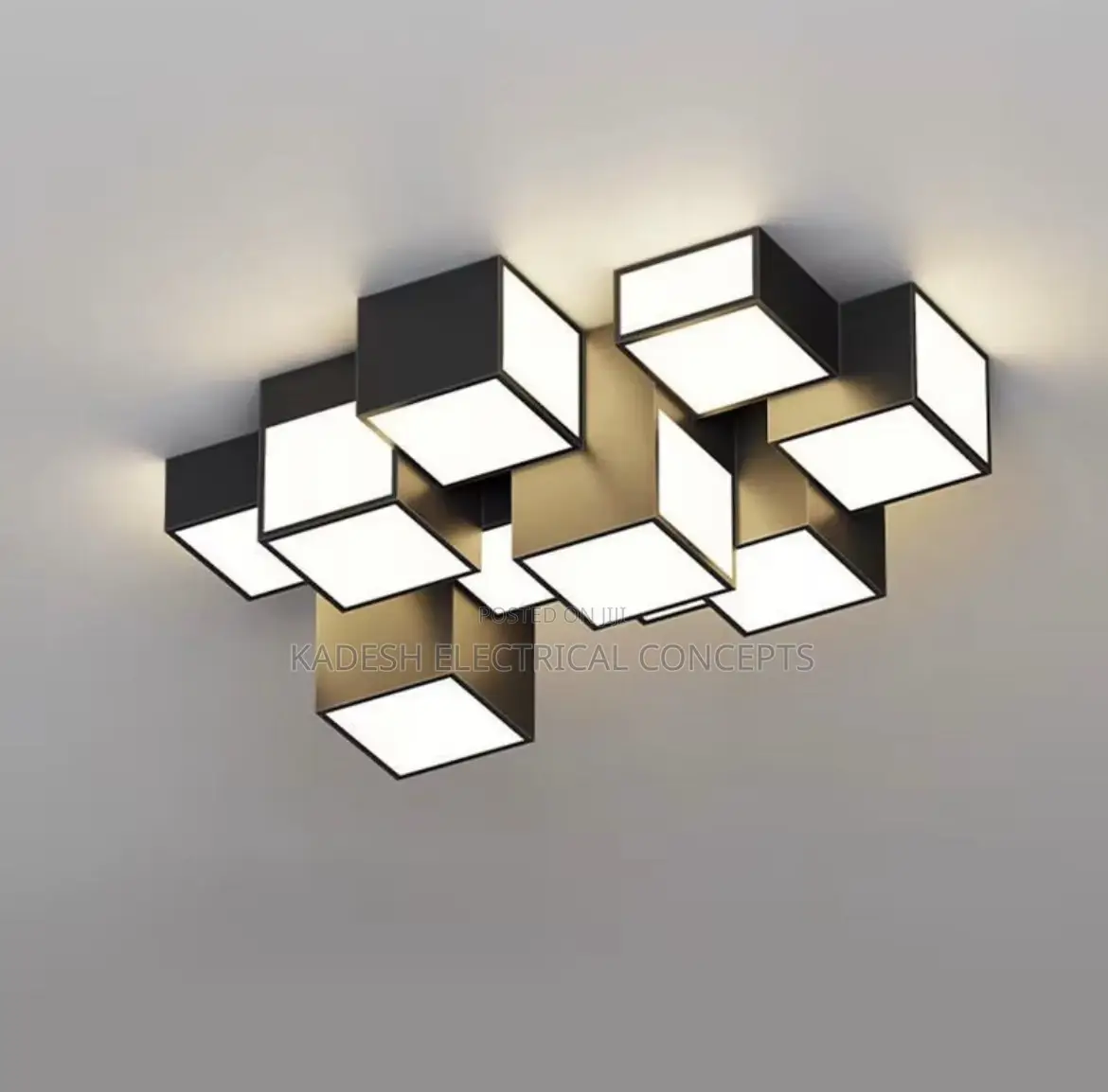 Stylish Art Creative Shine Square Led Ceiling Lights Novelty