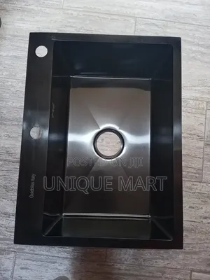 45 by 60cm Black Color Kitchen Sink With Accessories
