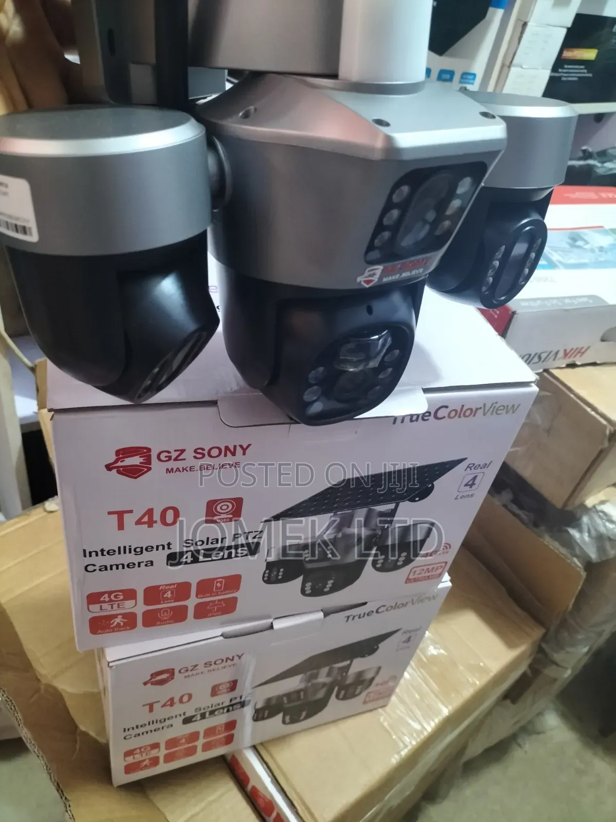 4view T40 Intelligent Solar PTZ Camera With 4 Lenses