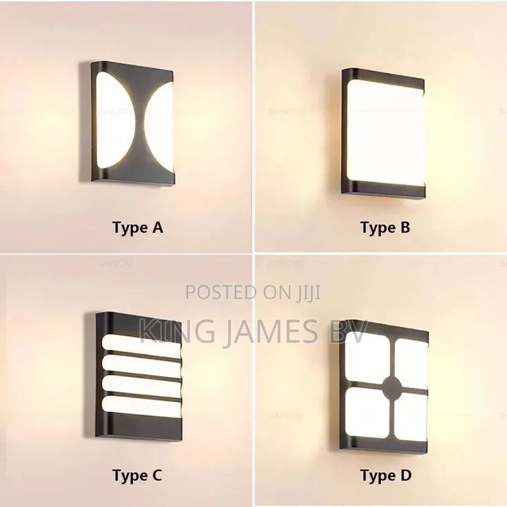 Plasticated Rect Outdoor Wall Light