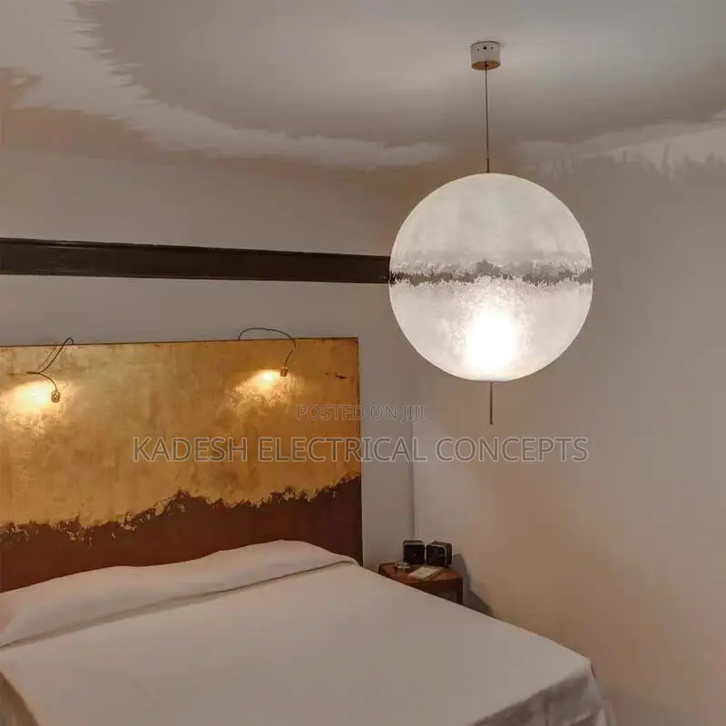 Nordic Moon Ceiling Pendant Light High-End Atmosphere Lamps Room Decor