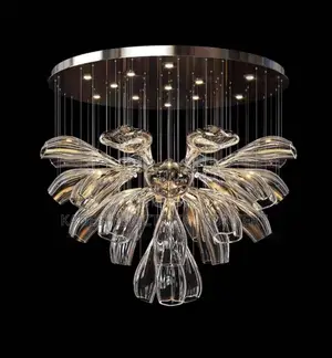 Modern Luxury Crystal Led Chandelier Living Room Restaurant Hotel