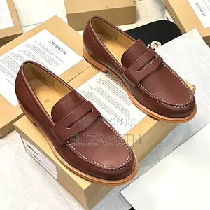 J.M. Weston Leather Penny Loafers