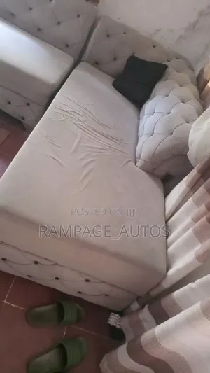Set of Chair and Glass Table, Everything Is in Good Condition