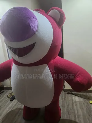 Inflatable Strawberry Bear Costume