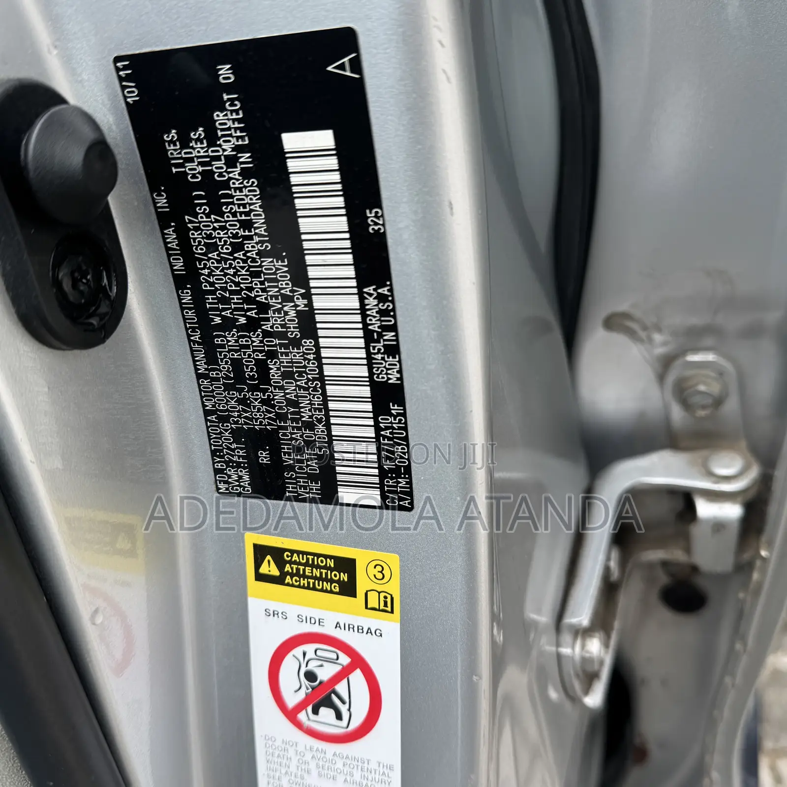 Toyota Highlander 2012 Silver