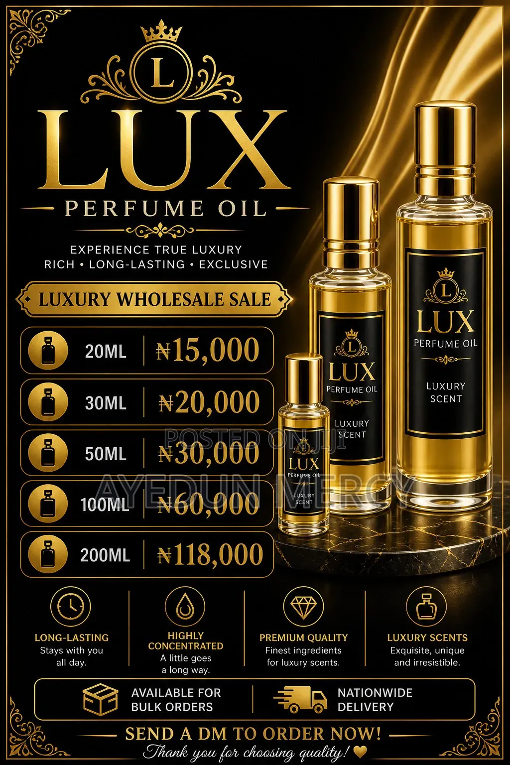 SBM Lux Perfume Oil