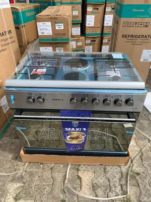 Maxi Gas Cooker 60/90cm 4burner 2 Electric