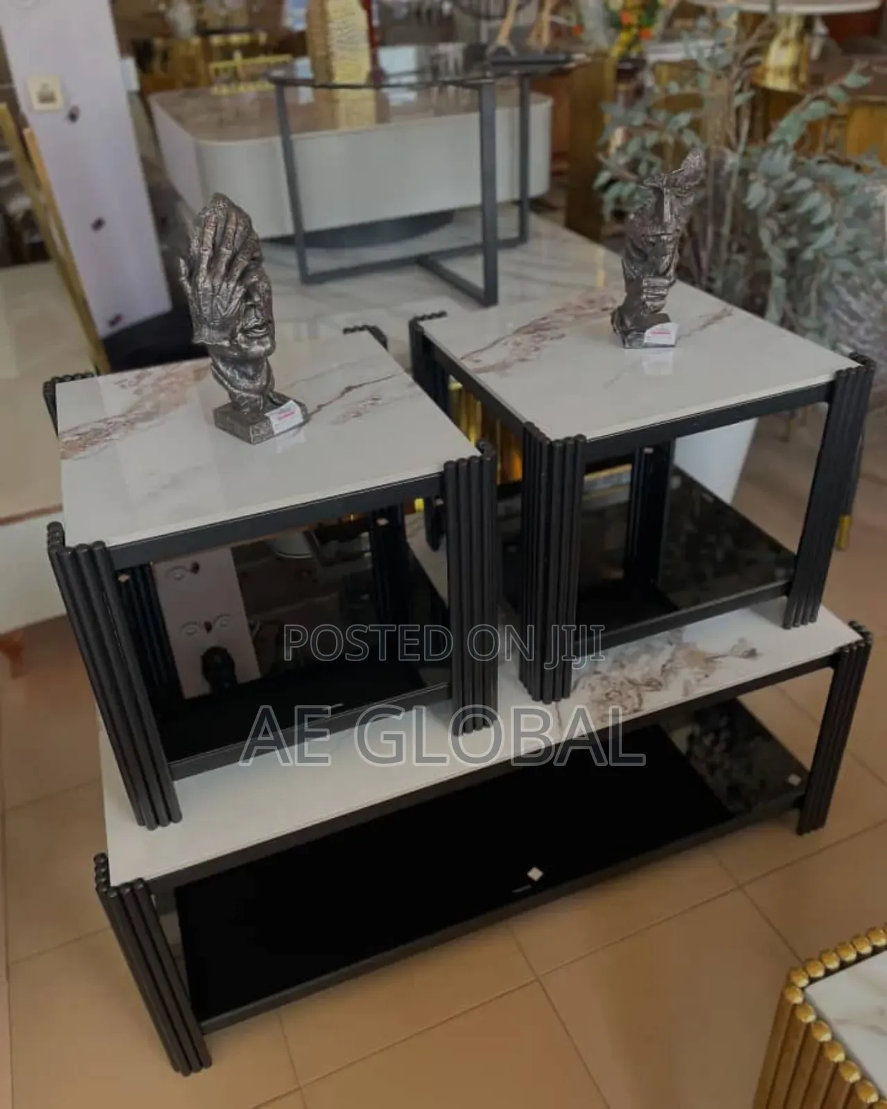 Contemporary Centre Table and Sides Stools