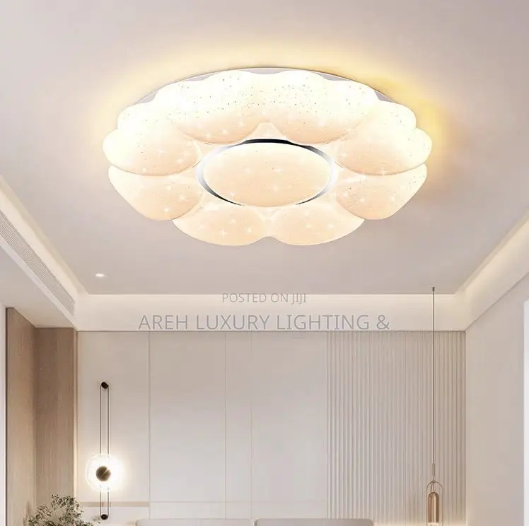 Modern Wooden Round Led Pendant Ceiling Light for Bedroom