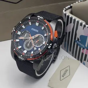 Fossil Chronograph Fabric Strap Watch