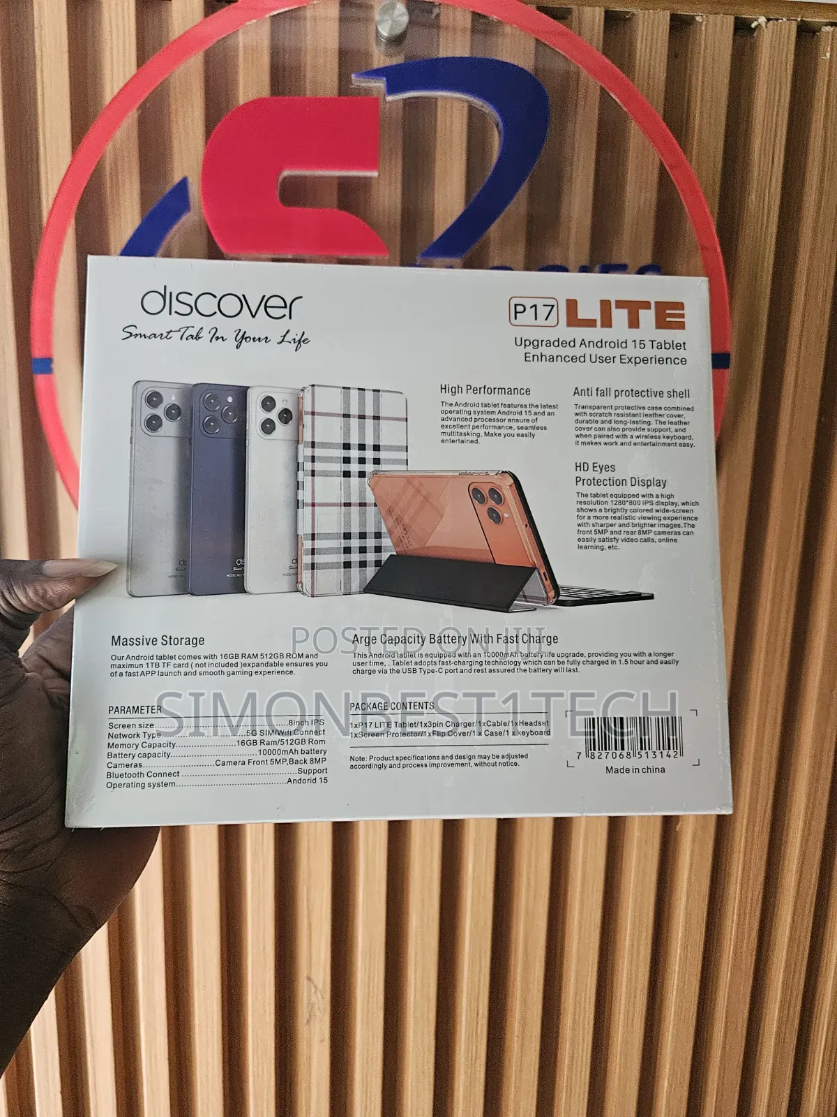 New Discover P15 Pro 512 GB Blue