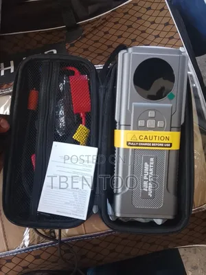 Multifunctional Portable Car Air Pump and Jump Starter Power Bank.