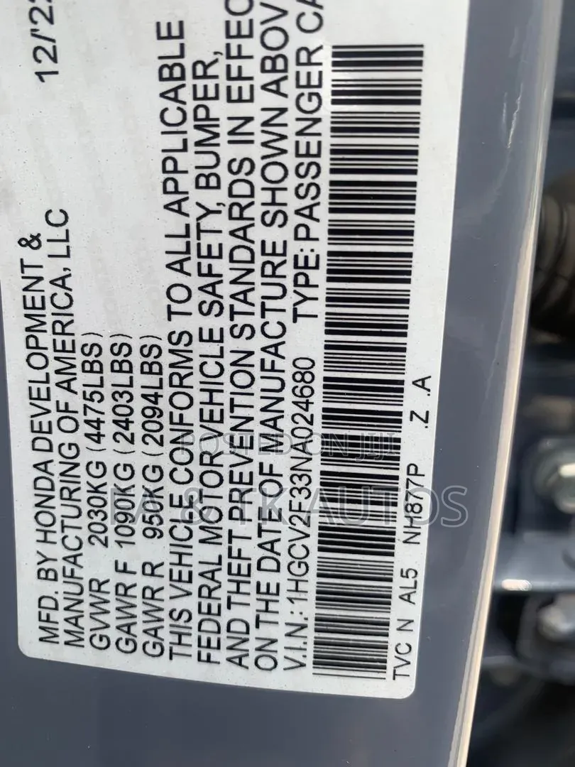 Honda Accord 2023 Blue