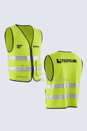Branded Safety Jacket Vest With Print for Staff