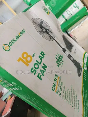 Cola Rechargeable Solar Fan 18 Inches
