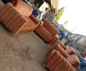 3+2+1+1 Set of Orange Color Chairs
