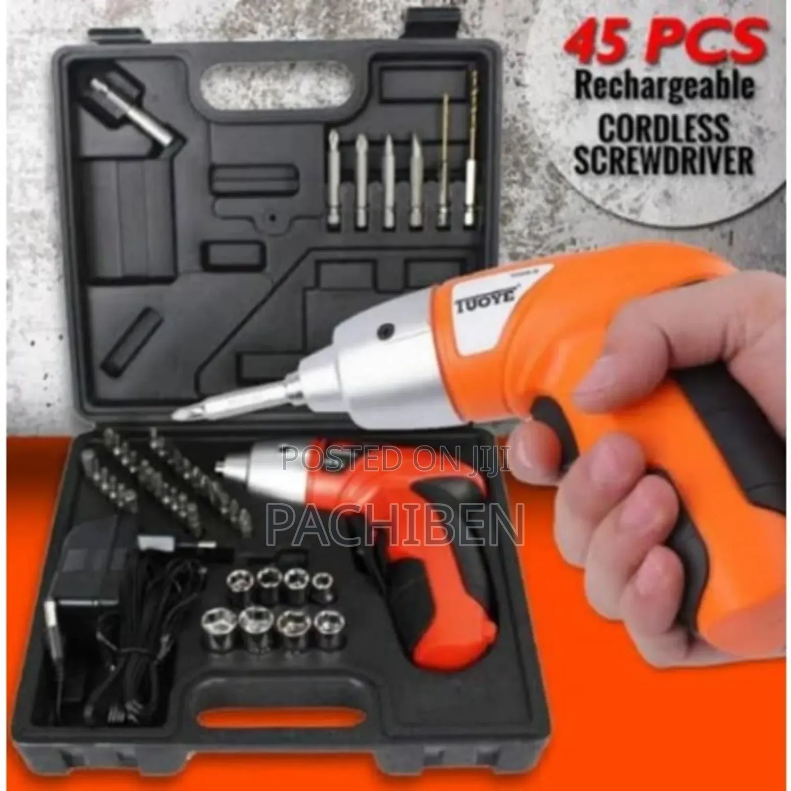 45pcs Cordless Rechargeable Screwdriver