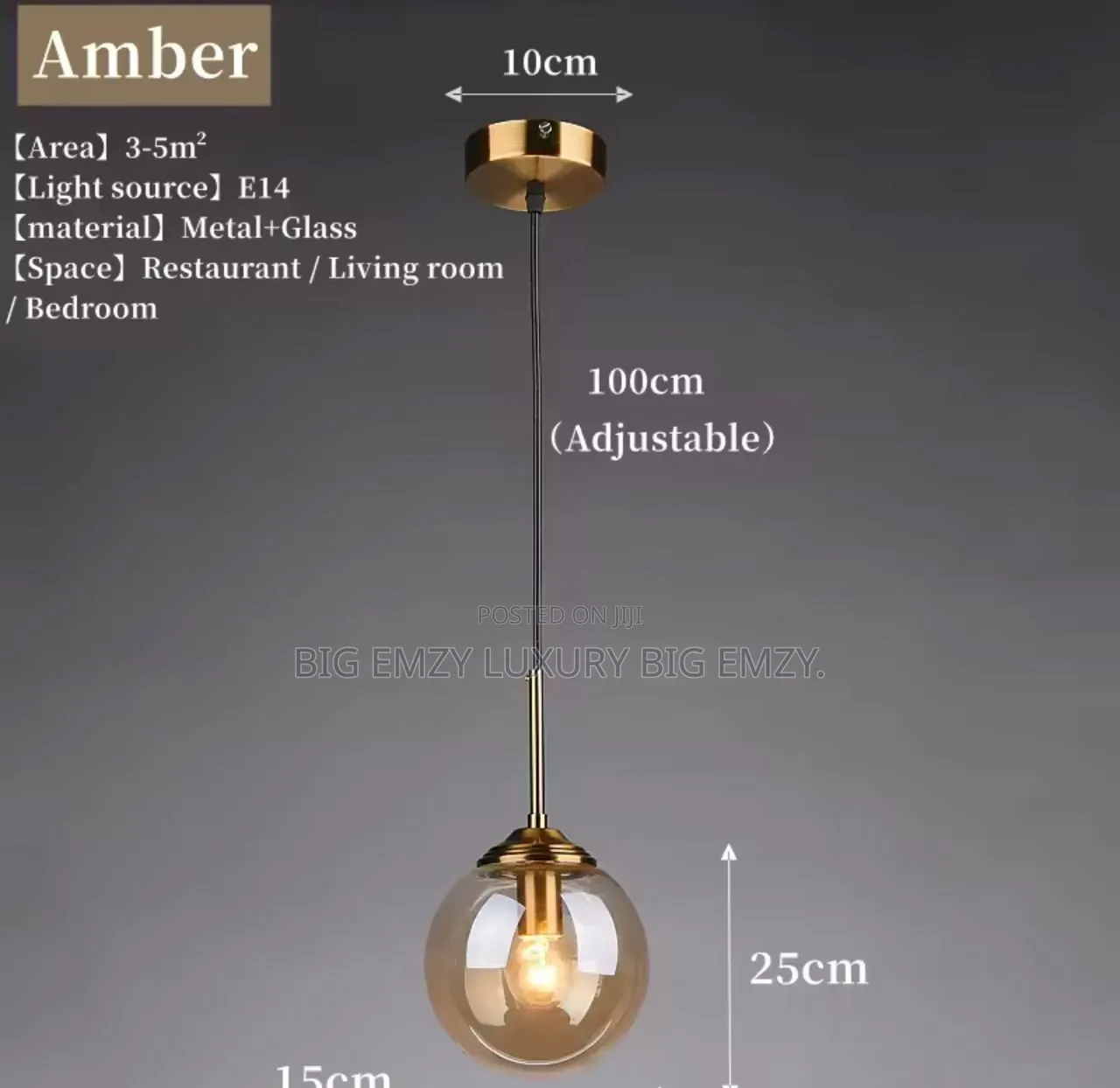 Bed Side Glass Lamp .