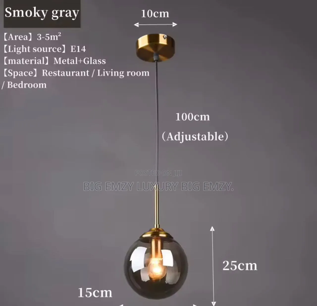Bed Side Glass Lamp .
