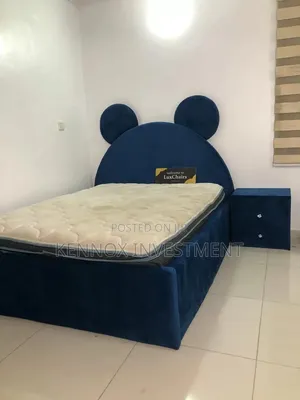 4.5 By 6 Children Design Bedframe With 1 Bedside Drawer
