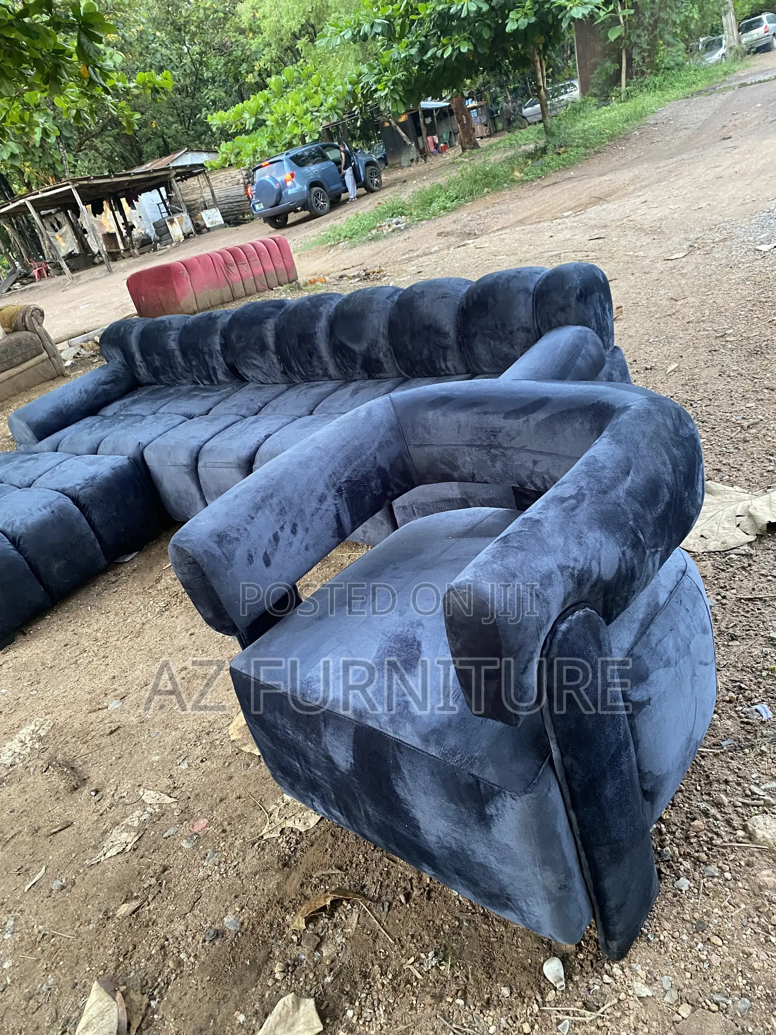 Puffy L Shape Sofa With Single