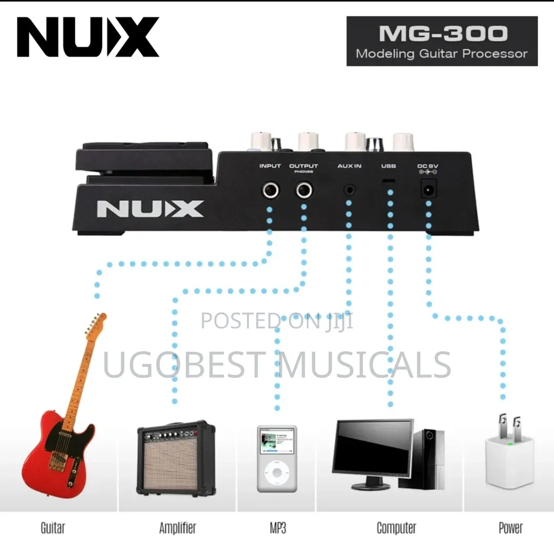Nux Mg-300 Guitar Effects Modelling Guitar Processor.