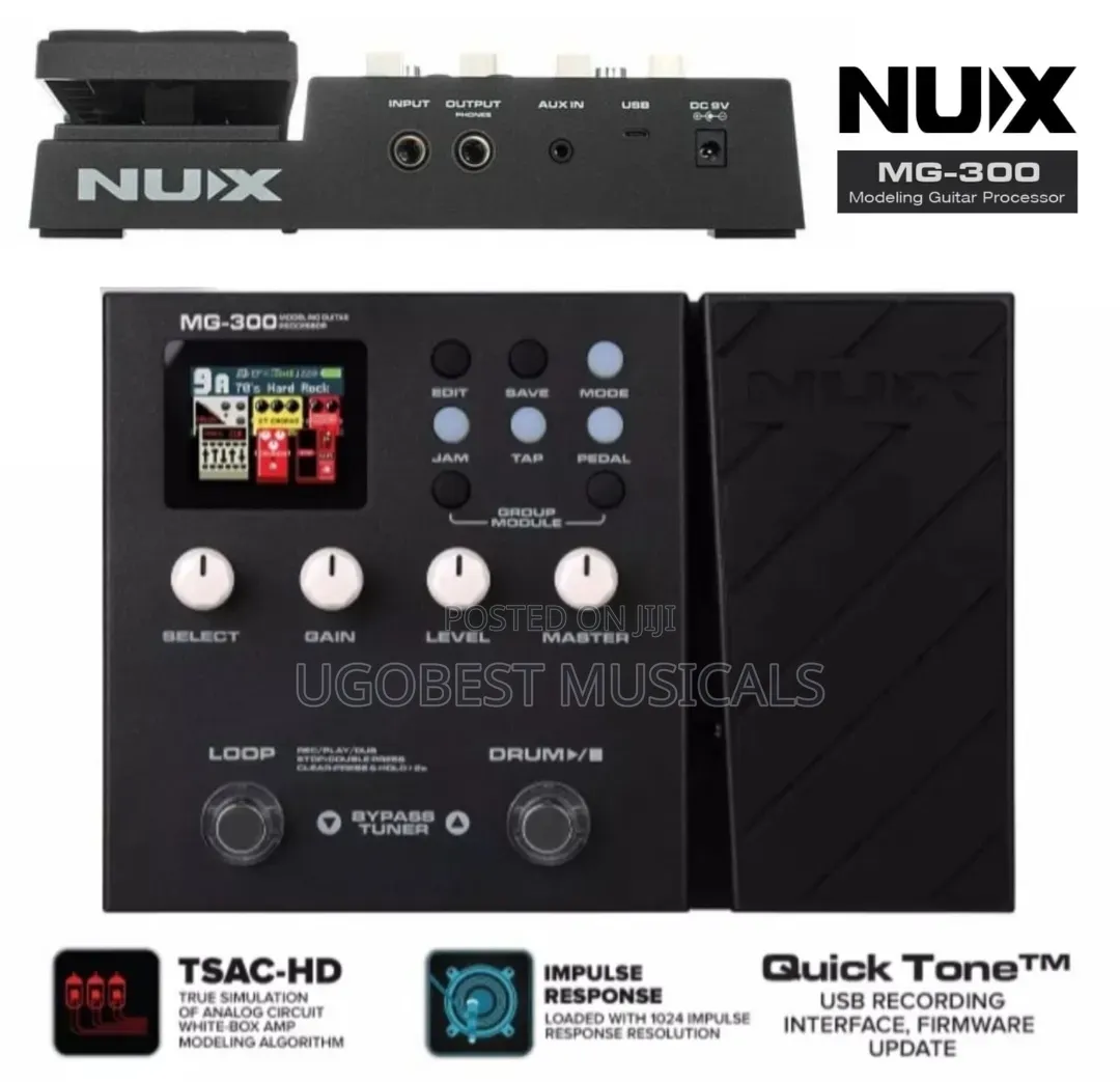 Nux Mg-300 Guitar Effects Modelling Guitar Processor.