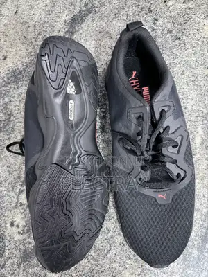 Clean Original Puma Hybrid Nx Men's Running Shoes (Black/Red)