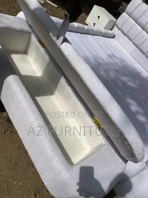 6 by 6 Bedframe With Open Ottoman
