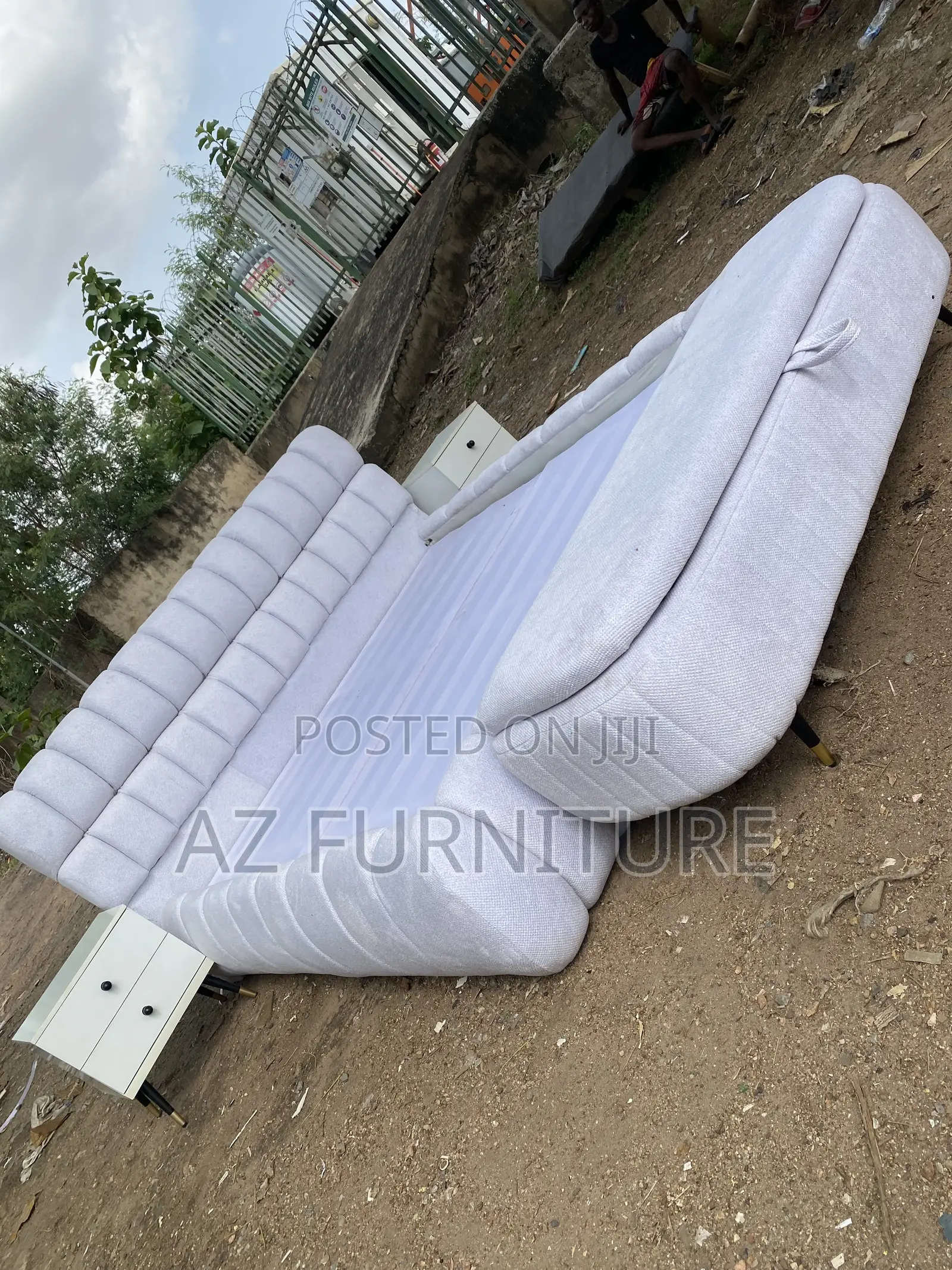 6 by 6 Bedframe With Open Ottoman