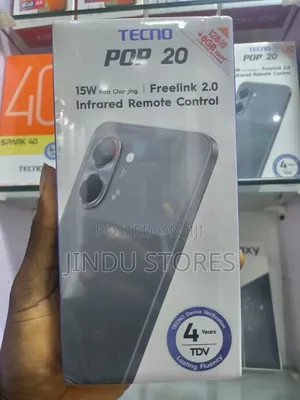 New Tecno Pop 20 128 GB Black