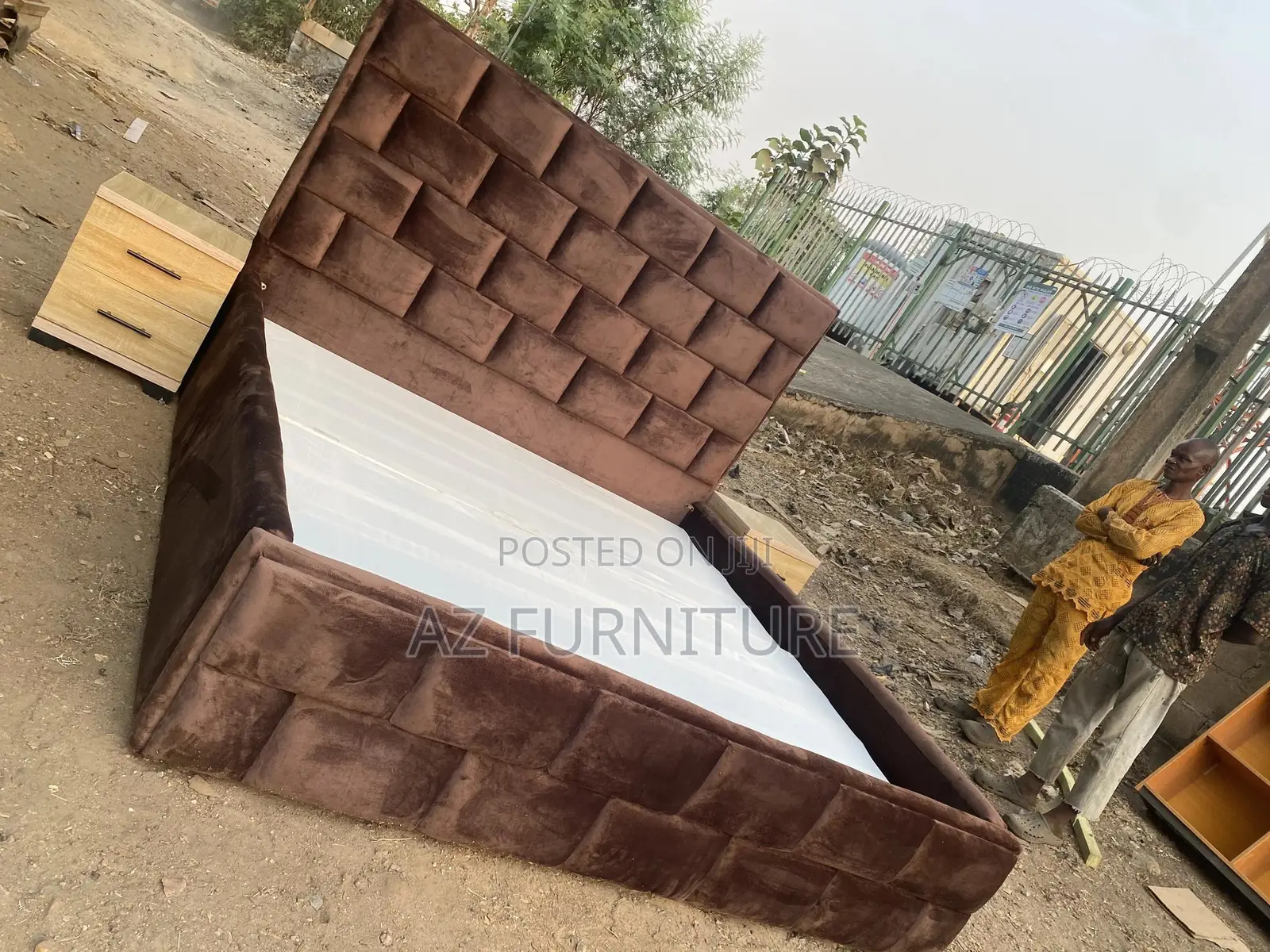 6 by 6 Padded Bedframe