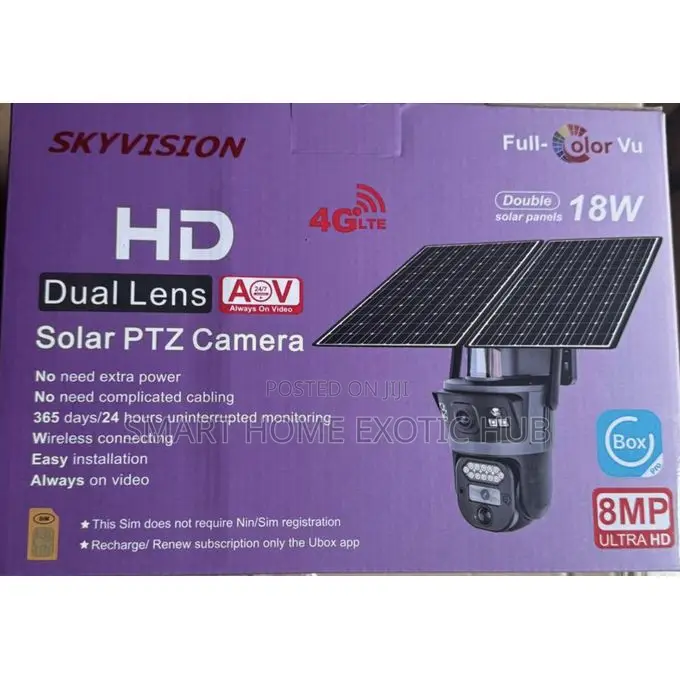 8mp Dual Lens and Double Panel Solar PTZ Camera