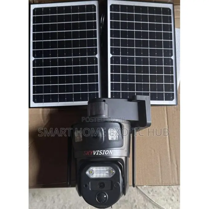 8mp Dual Lens and Double Panel Solar PTZ Camera