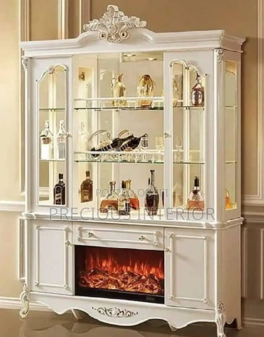Wine Bar With Fireplace