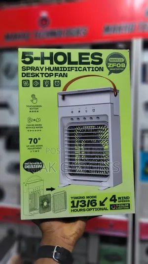 Remax Zf08 5-Holes Spray Humidification Desktop Fan