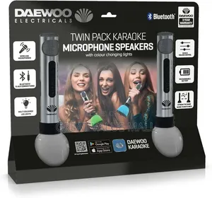 Dalwood Twin Pack Karaoke Microphone Speakers