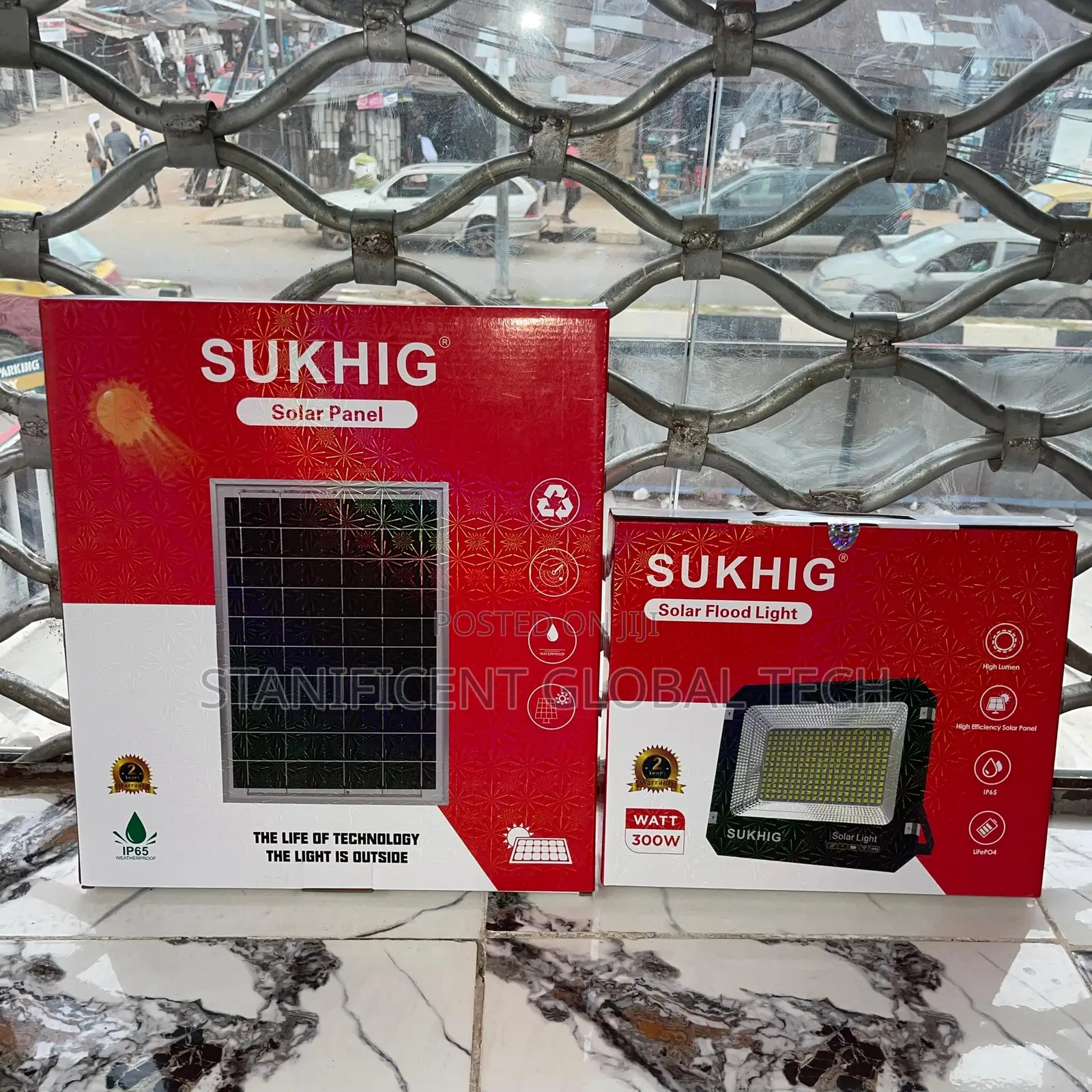 Sukhig 300watts Solar Flood Light With 25watts Solar Panel