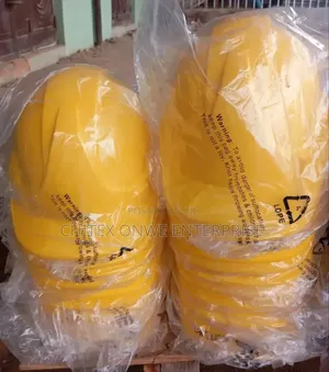 Yellow Hard Hats (Or Construction Safety Helmets).
