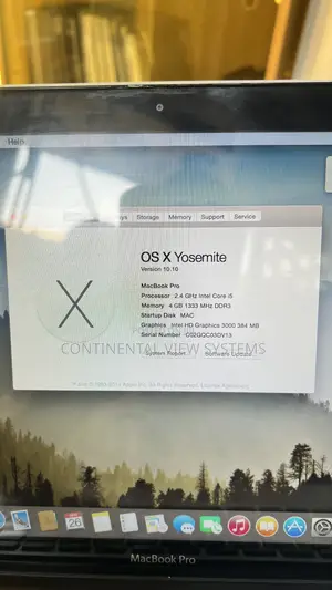 Laptop Apple MacBook Pro 2009 4GB Intel Core 2 Duo HDD 250GB