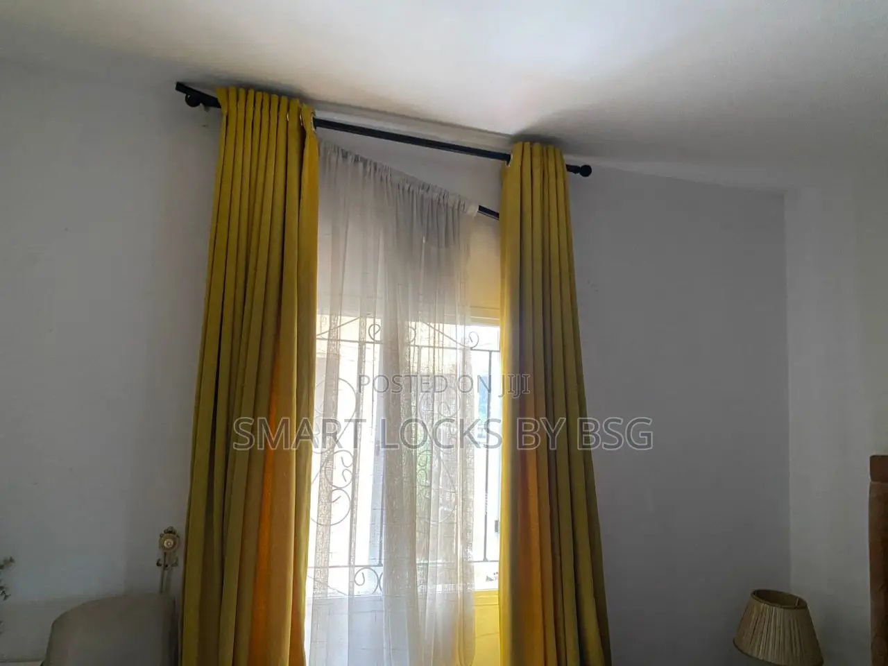 Curtains With Panel and Portraits